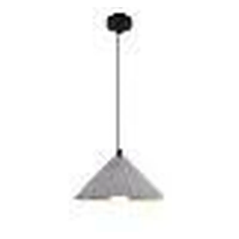 Pendente de Metal e Concreto 1 Lâmpada E27 25x16cm - Sindora DCD02637