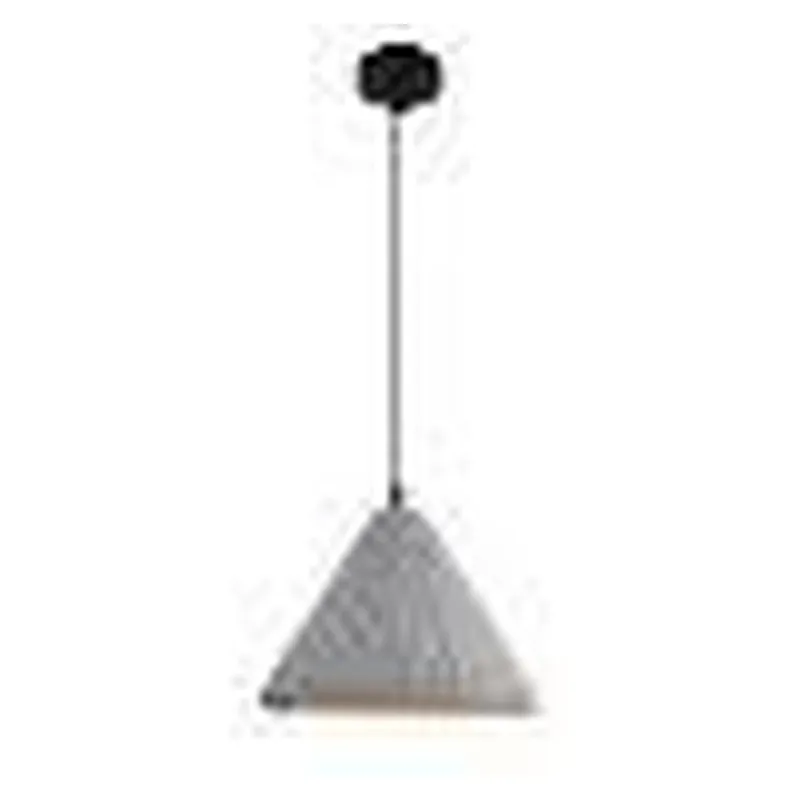 Pendente de Metal e Concreto 1 Lâmpada E27 24x20cm - Sindora DCD02638