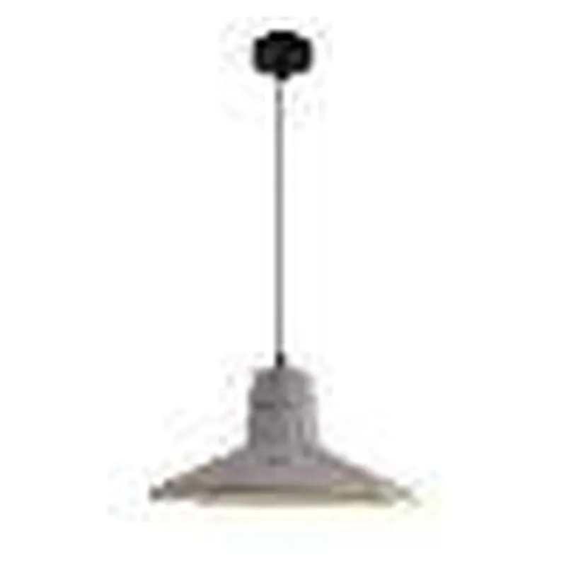 Pendente de Metal e Concreto 1 Lâmpada E27 32x16cm - Sindora DCD02639