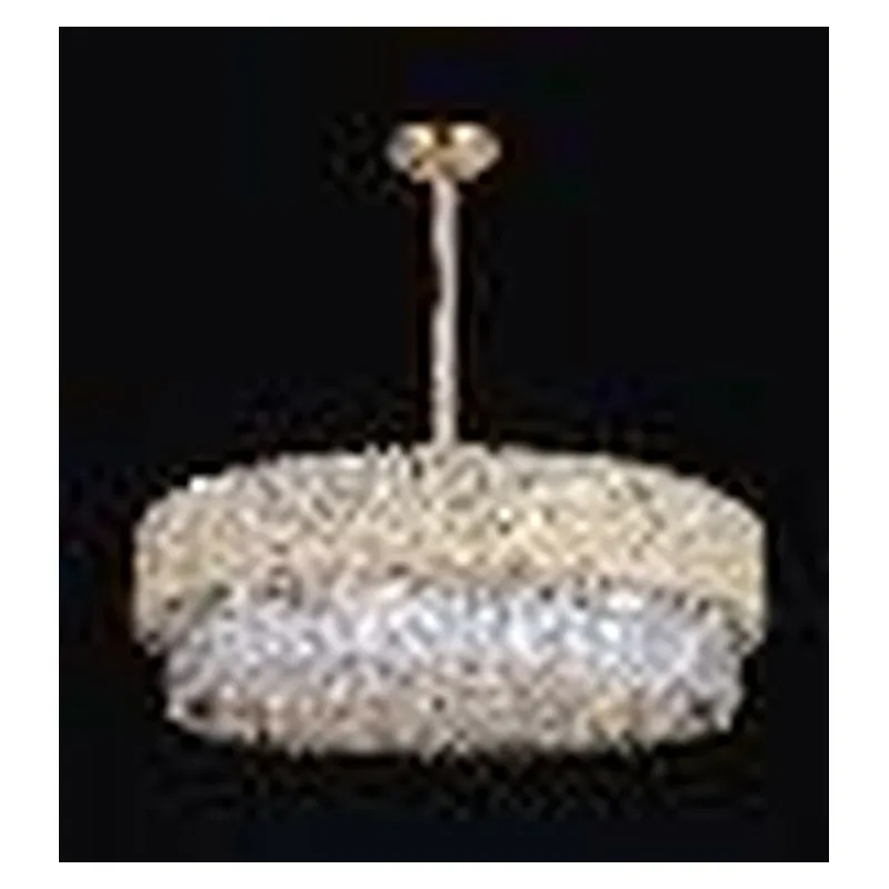 Lustre de Cristal e Metal Dourado 17 Lâmpadas E14 75x32cm - Sindora DCD06602