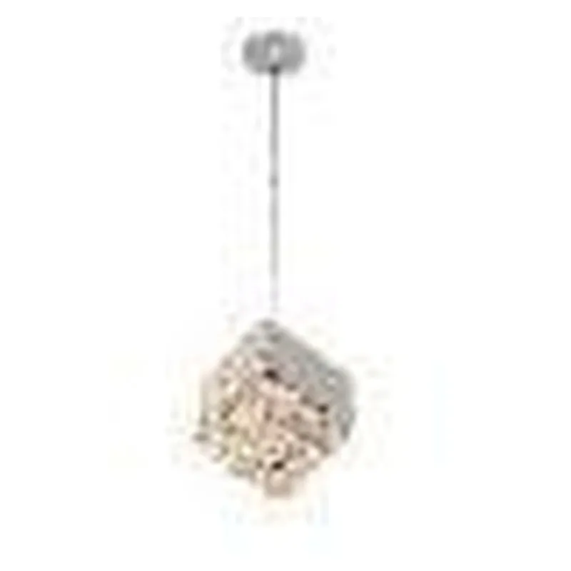 Pendente de Cristal e Inox Cromado 12W 3000K Bivolt 15cm - Sindora DCD02949