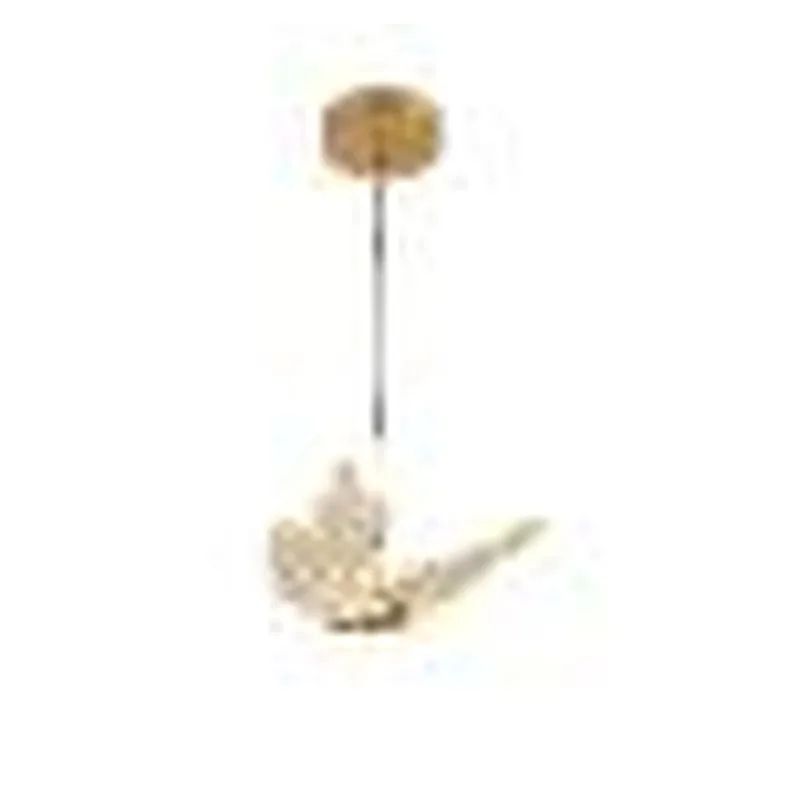 Pendente Mini Borboleta LED de Metal Dourado e Acrílico 8W 3000K Bivolt 19x25cm - Sindora QD05105