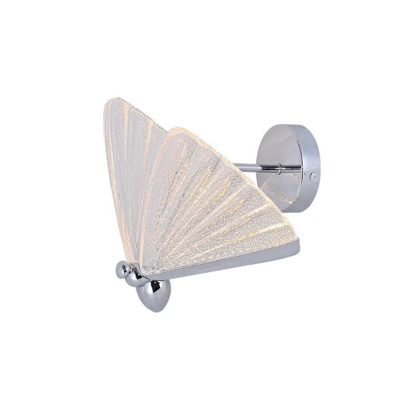 Arandela Borboleta Sindora Dcb03295 Led Cromada Bivolt