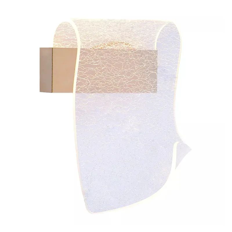 Arandela 18x25CM 4W 300LM 3000K BIVOLT METAL DOURADO+ACRILICO | CANOPLA:10x2,5CM CX MASTER:93x28,5x29,5CM 8,4KG (10 UN.) CX UN.:18x13,5x28CM 0,8KG Sindora QB05143