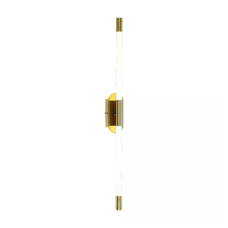 Arandela 2x66CM 14W 1050LM 3000K BIVOLT METAL BRONZE+ACRILICO | CANOPLA:12x5x3CM CX MASTER:43x17,5x76CM 5,8KG (10 UN.) CX UN.:8x8x75CM 0,5KG Sindora QB05149
