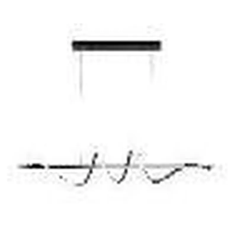 Pendente de Metal Preto e Silicone 36W 2 Temperaturas (3000K/6000K) Bivolt 100x20cm - Sindora QD05318