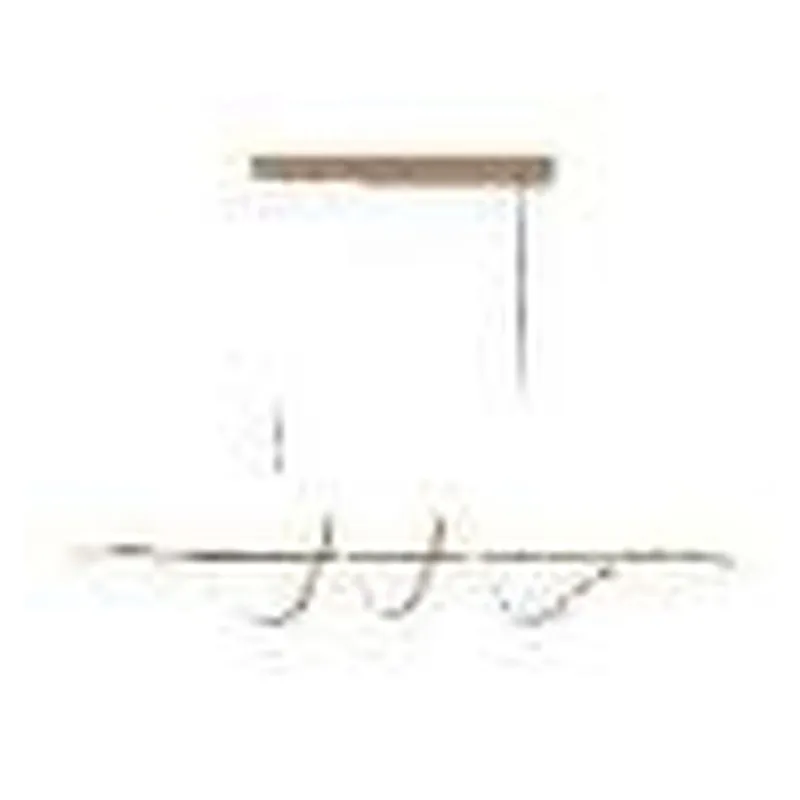 Pendente LED de Metal Dourado e Silicone 36W 2 Temperaturas (3000K/6000K) Bivolt 100x20cm - Sindora QD05319