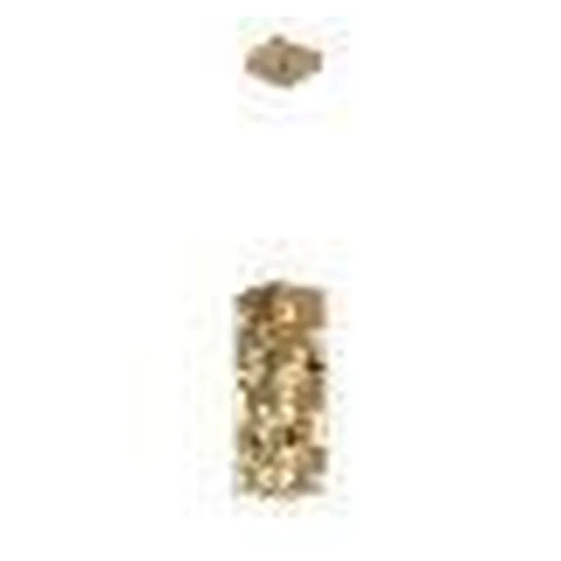 Pendente LED de Cristal e Inox Dourado 20W 3000K Bivolt 12x12x32cm - Sindora DCD02954