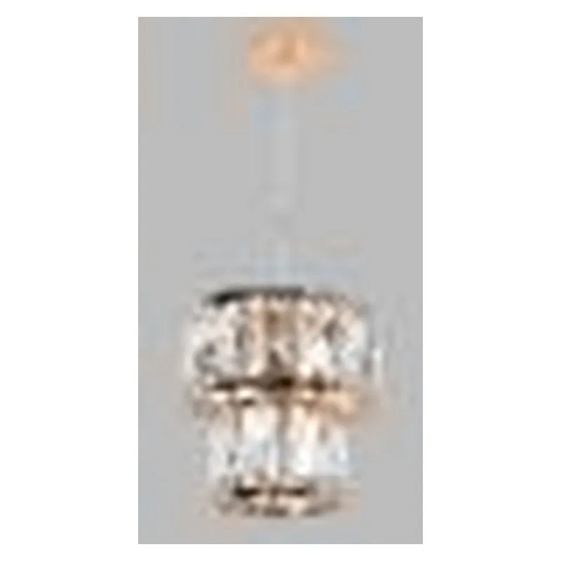Pendente de Cristal e Metal Dourado Soquete E27 15x10cm - Sindora QD05157