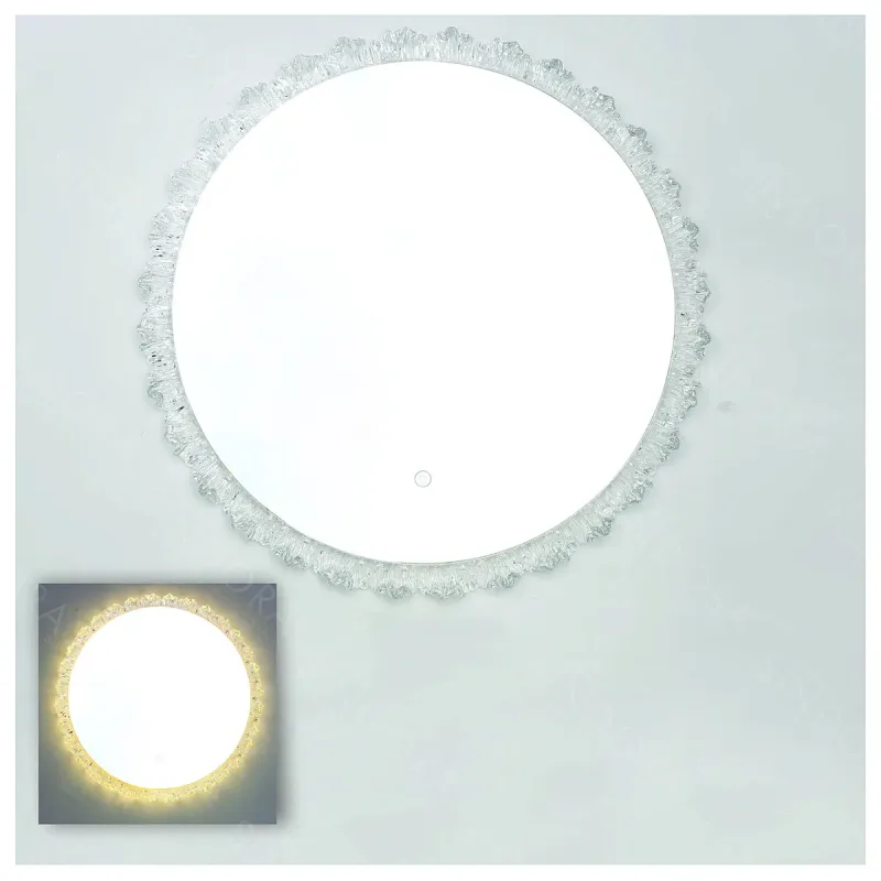 Espelho com LED Ø60cm 16W 3000K/4500K/6000K BIVOLT Metal - Sindora DCJ00620
