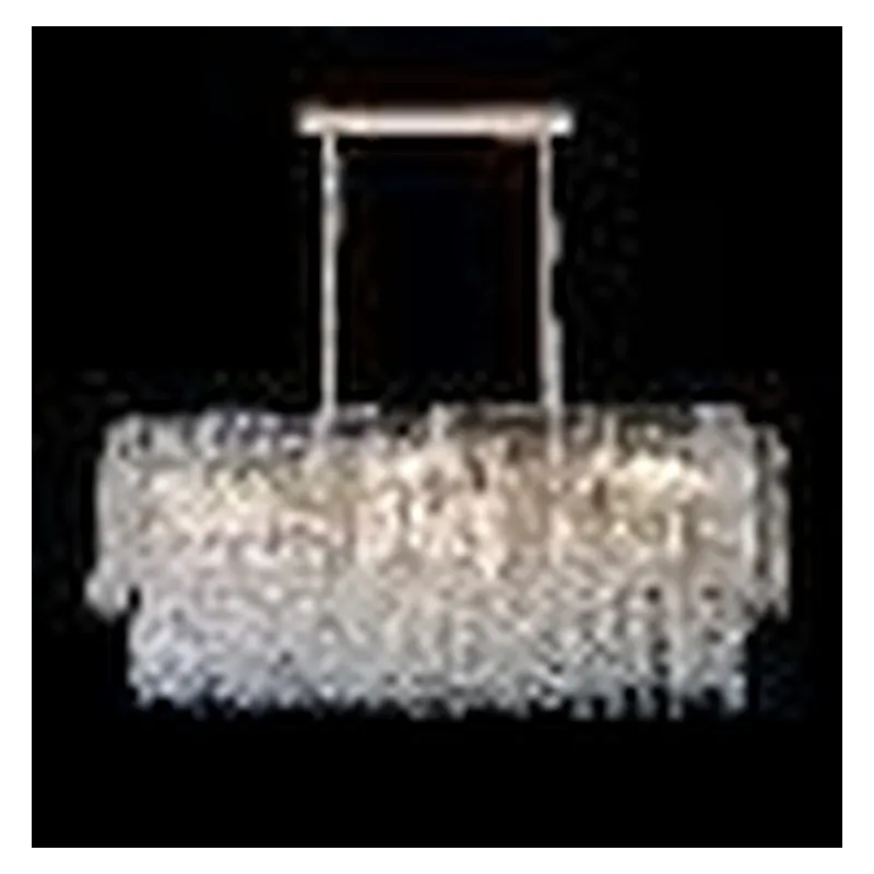 Lustre de Cristal e Metal Dourado 10 Lâmpadas E14 80x35cm - Sindora DCD06600