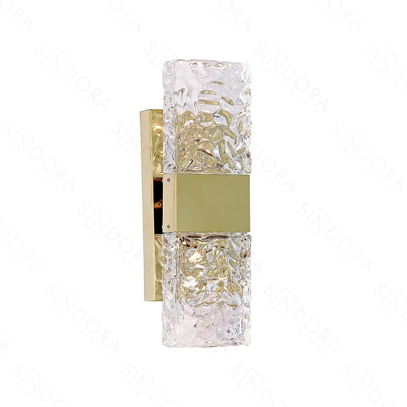 Arandela 9x30CM 12W 900LM 3000K BIVOLT METAL BRONZE+CRISTAL Sindora QB05182