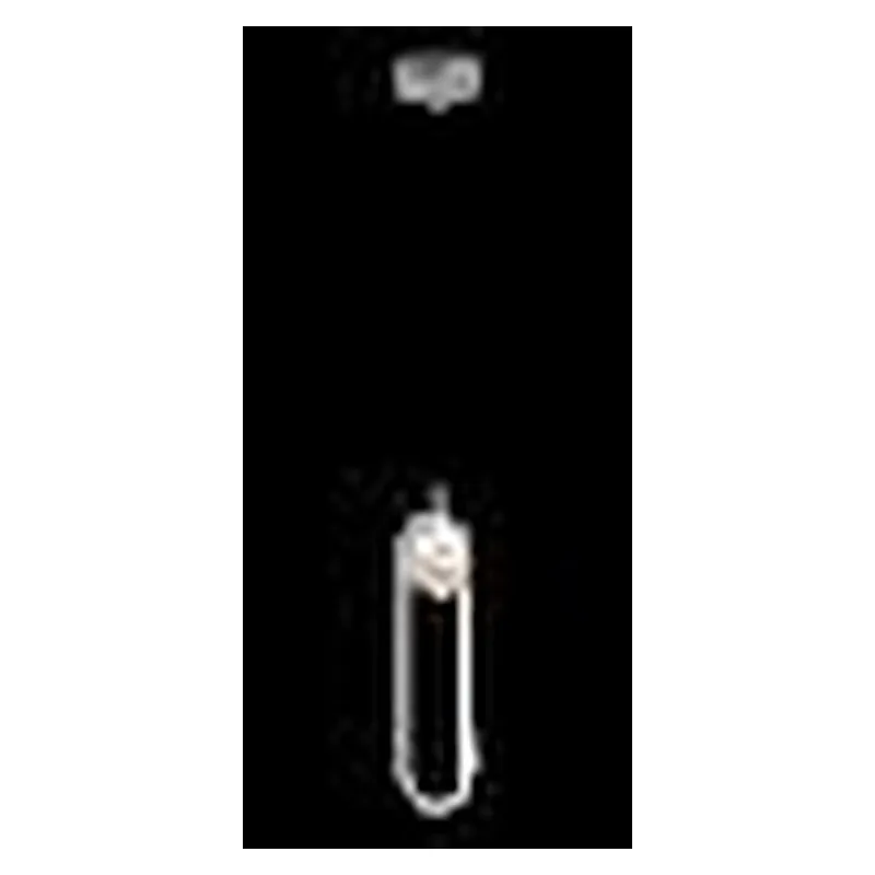Pendente de Cristal e Metal Cromado 15W 3000K Bivolt 10x30cm - Sindora QD05184