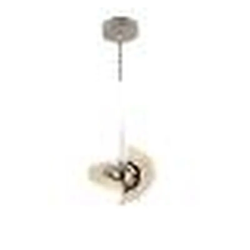 Pendente de Metal Cromado e Acrílico 4W 3000K Bivolt 18x10cm - Sindora QD05192