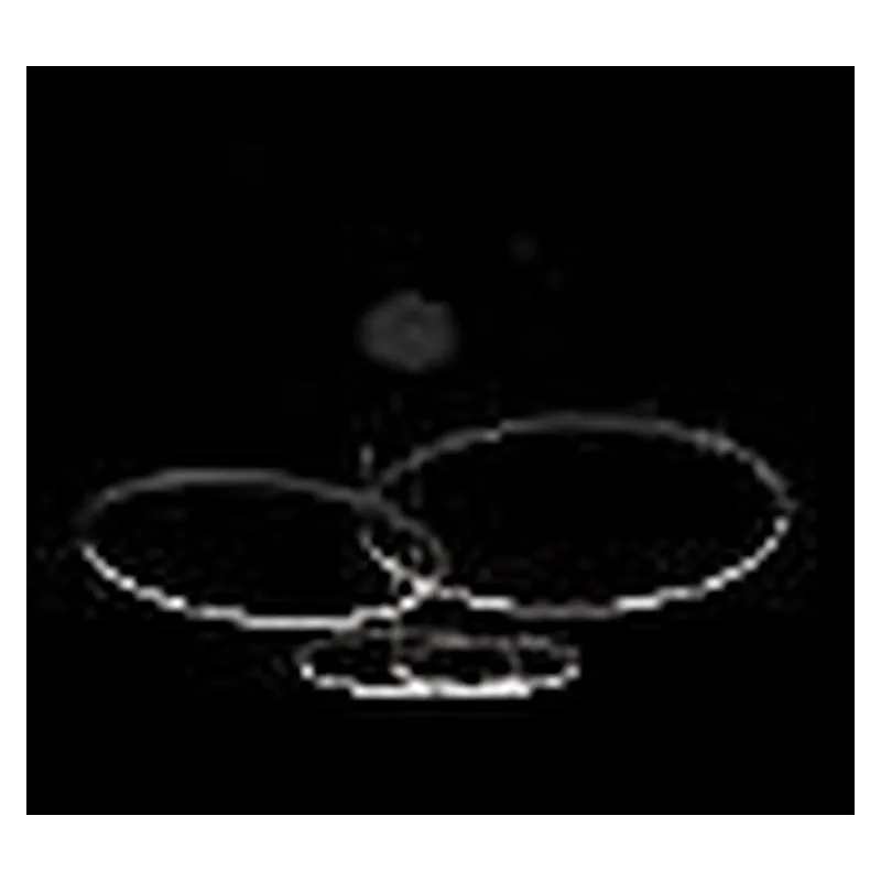 Pendente LED de Metal Preto e Silicone 188W 3000K Bivolt 40x60x80x100cm - Sindora QD05365