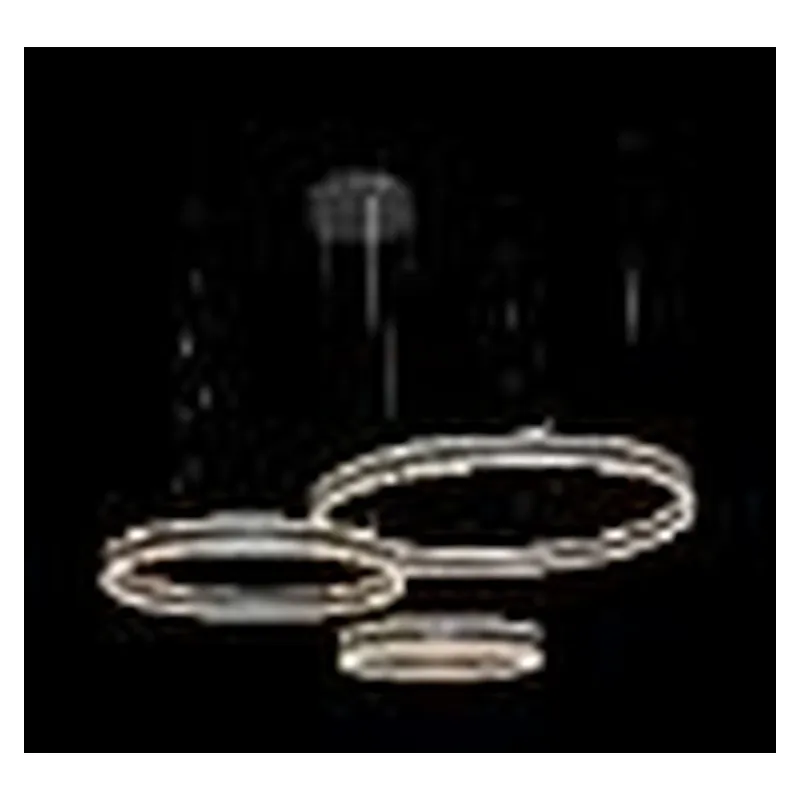 Pendente LED de Metal Preto e Acrílico Luz Direta e Indireta 226W 3000K Bivolt 40x60x80cm - Sindora QD05337