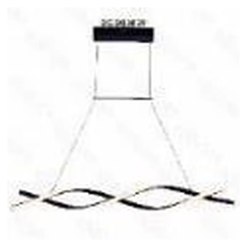 Pendente LED de Metal Preto e Silicone 38W 3000K Bivolt 100cm - Sindora QD05372