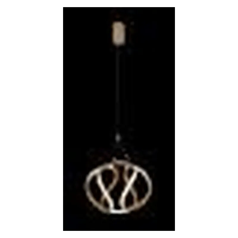 Pendente LED de Metal Dourado e Silicone 40W 3000K Bivolt 30x20cm - Sindora QD05393