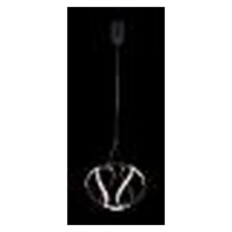 Pendente LED de Metal Preto e Silicone 40W 3000K Bivolt 30x20cm - Sindora QD05394