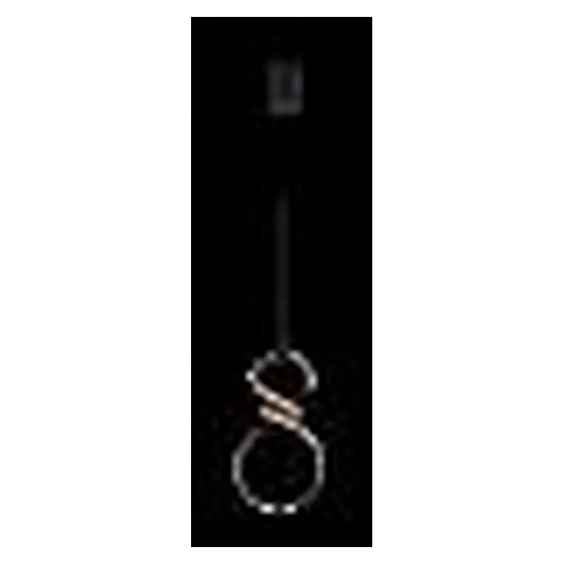 Pendente LED de Metal Preto e Silicone 18W 3000K Bivolt 26x15x9cm - Sindora QD05409