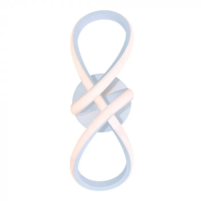 Arandela 32x14x11CM 20W 1500LM 3000K BIVOLT METAL BRANCO+SILICONE | CANOPLA:10x3CM CX MASTER:77,5x31,5x33,5CM 5,4KG (10 UN.) CX UN.:32x15x15CM 0,4KG Sindora QB05413