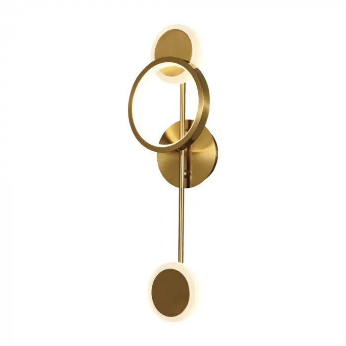 Arandela 16x50CM 20W 1500LM 3000K BIVOLT METAL DOURADO+SILICONE Sindora QB05446