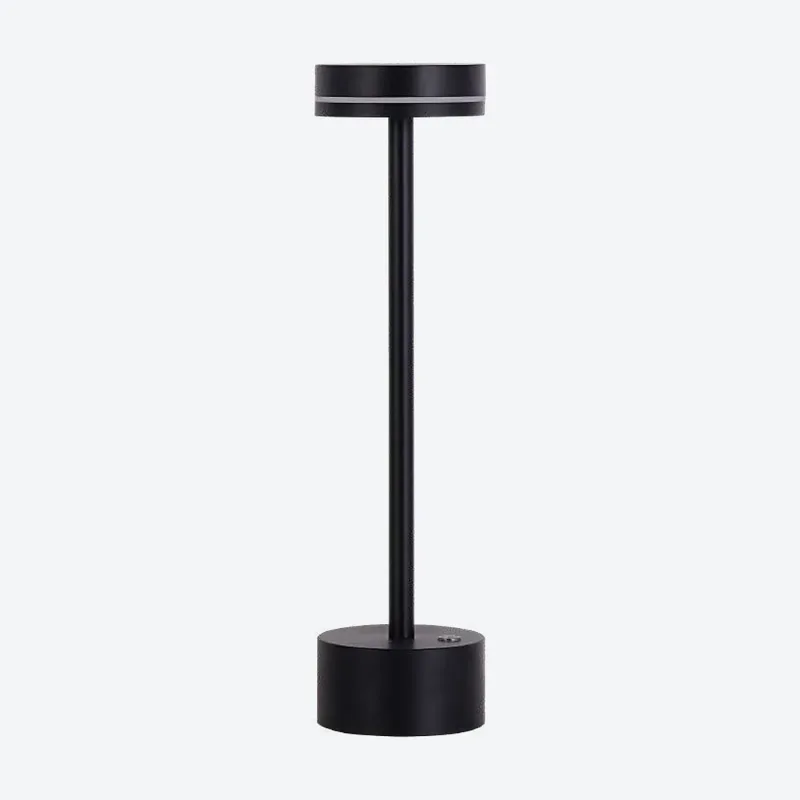 Abajur com USB de Metal Preto e Acrílico 2W 3 Temperaturas (3000K/4000K/6000K) Dimerizável Bivolt 8x31cm - Sindora DCT02961
