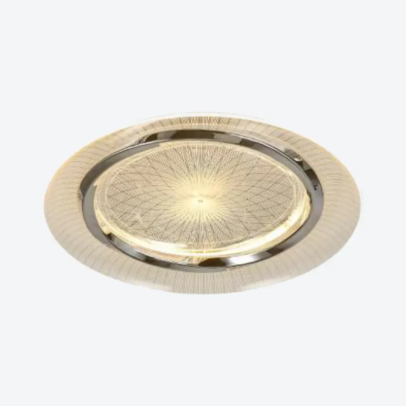 Plafon Ø50CM 30+30W 3000K 4500K 6000K 4500LM 3000LM BIVOLT METAL CROMADO+ACRILICO CX:54x10x54CM 2,8KG Sindora DCX02339