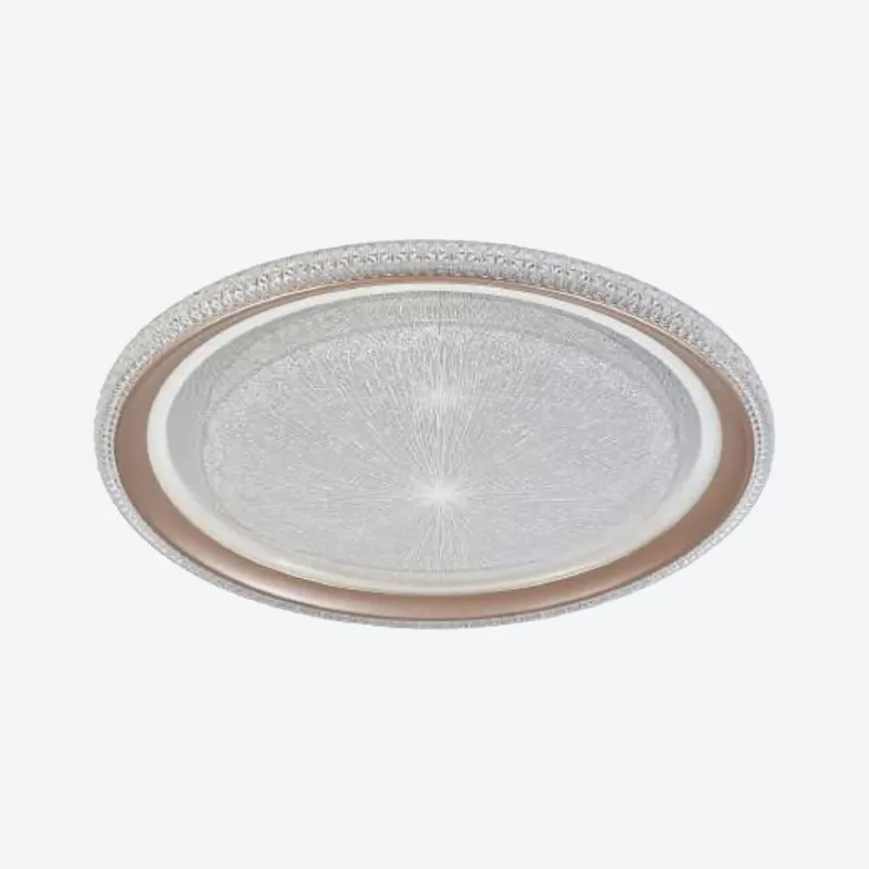 Plafon Ø43x8CM 30+30W 3000LM 3000K 4500K 6500K BIVOLT METAL DOURADO+ACRILICO CX:44x9,5x44CM 2,1KG Sindora DCX02345