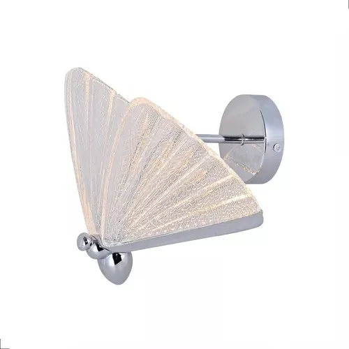 Arandela BORBOLETA 22x20CM 6W 450LM 3000K BIVOLT METAL CROMADO+ACRILICO Sindora QB05198