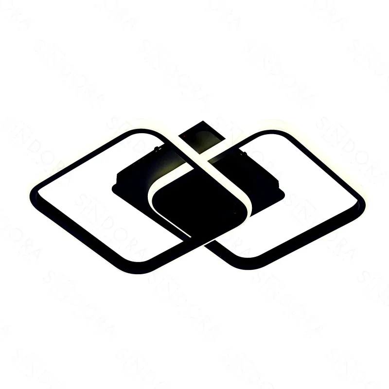 Plafon 39x39CM 42W 3150LM 3000K 6000K BIVOLT METAL PRETO+SILICONE | CANOPLA:20x20x3,5CM CX MASTER:62x52,5x31,5CM 10,9KG (10 UN.) CX UN.:30x10x30CM 0,9KG Sindora QX05461
