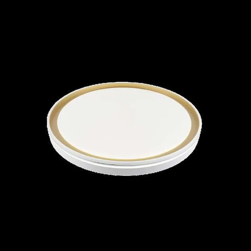 Plafon Ø51x7CM 45+45W 3000K 4500K 6500K 4500LM BIVOLT METAL DOURADO+ACRILICO CX:54x9x54CM 2,3KG Sindora DCX02351