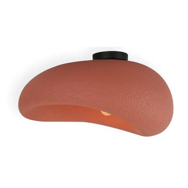 Plafon Ø45x30x22CM E27x1 METAL+RESINA TERRACOTA | CANOPLA:12CM | CABO:30CM CX:30x35x47CM 3,4KG Sindora DCX02648