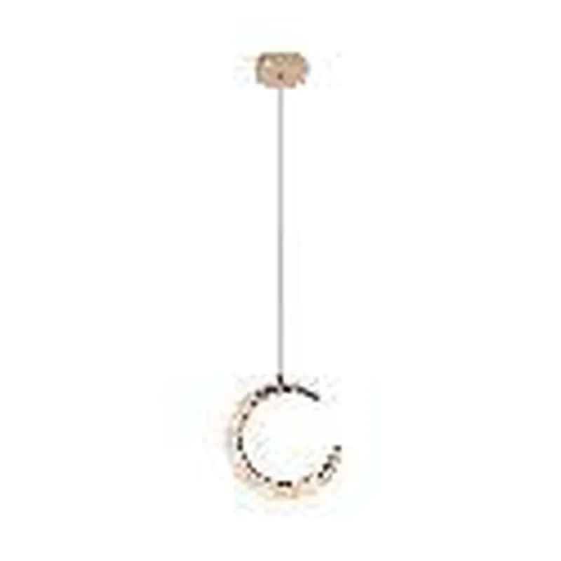 Pendente LED de Metal Dourado e Acrílico 5W 3000K Bivolt 20x20cm - Sindora QD05201