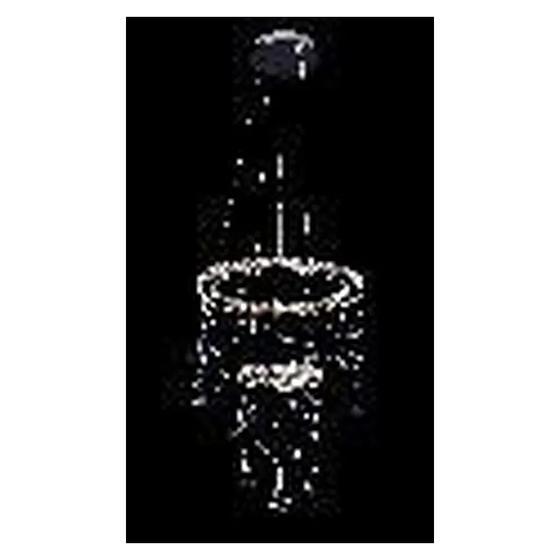 Pendente LED de Cristal e Metal Cromado com Controle 44W 3 Temperaturas (3000K/4000K/6000K) Bivolt 38x63cm - Sindora DCD02529