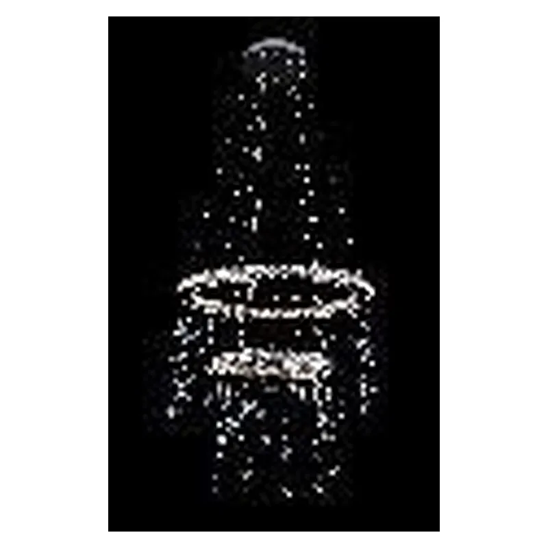 Pendente LED de Cristal e Metal Cromado com Controle 36W 3 Temperaturas (3000K/4000K/6000K) Bivolt 25x50cm - Sindora DCD02530