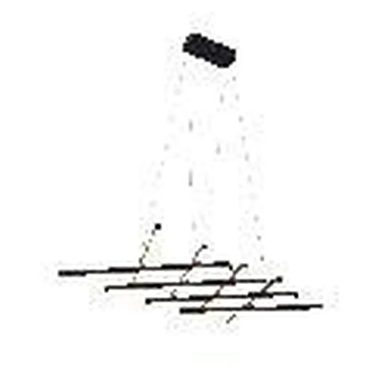 Pendente LED de Metal Preto e Silicone 60W 3000K Bivolt 140x14cm - Sindora DCD015098