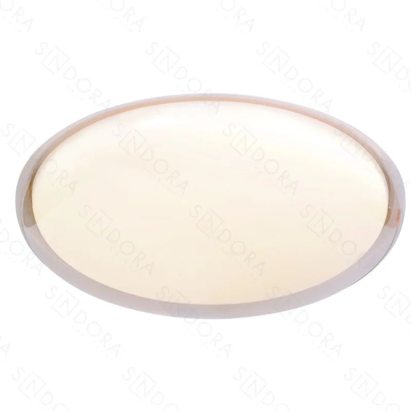 Plafon Ø50CM 48+48W 3000K 4000K 6000K 4800LM BIVOLT METAL +ACRILICO AMBER Sindora DCX06005