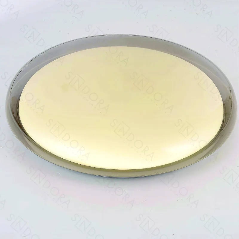 Plafon Ø50CM 48+48W 3000K 4000K 6000K 4800LM BIVOLT METAL +ACRILICO FUME Sindora DCX06006