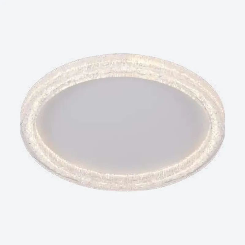 Plafon 50CM 50W 3750LM 3000K BIVOLT METAL BRANCO+ACRILICO CX:54x54x11CM 3,6KG Sindora QX05629