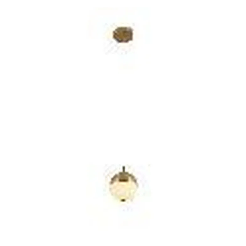 Pendente LED de Metal Bronze e Pedra 12W 3000K Bivolt 12x15cm - Sindora QD05209