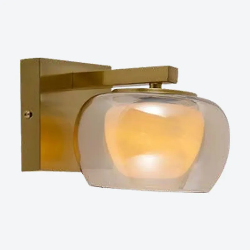 Arandela 15x10G4CM 5W 375LM 3000K BIVOLT METAL BRONZE+AMBAR+PEDRA CANOPLA:10x10x2,5CM CX MASTER:112,5x55,5x19,5CM 15,9KG (10 UN.) PESO UN.:1,5KG Sindora QB05211