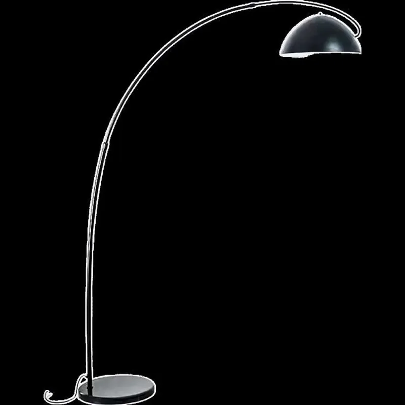 Luminária de Chão de Metal Preto e Mármore Preto 1 Lâmpada E27 130x185cm - Sindora DCD00561