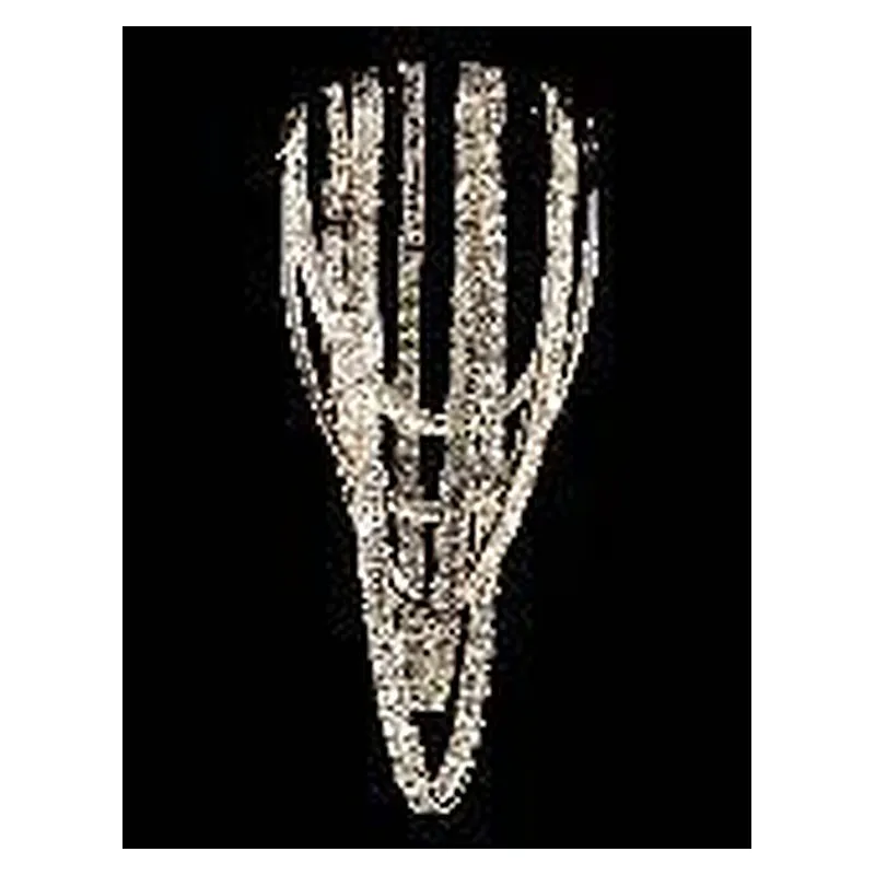 Lustre LED de Cristal e Metal Cromado 470W 3000K Bivolt 100x190cm - Sindora DCD02540