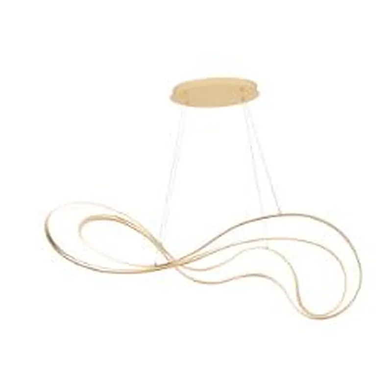 Pendente LED de Alumínio Dourado e PVC 54W 3000K Bivolt 115x39x29cm - Sindora DCD03431