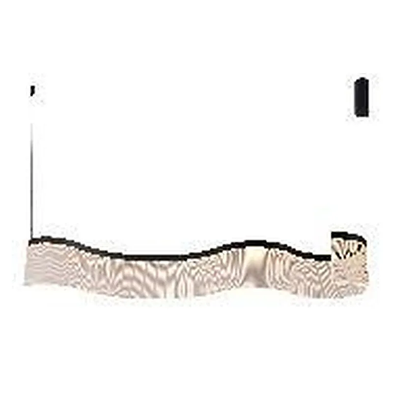 Pendente LED de Metal Preto Fosco e Acrílico 29W 3000K Bivolt 100x14cm - Sindora DCD02974