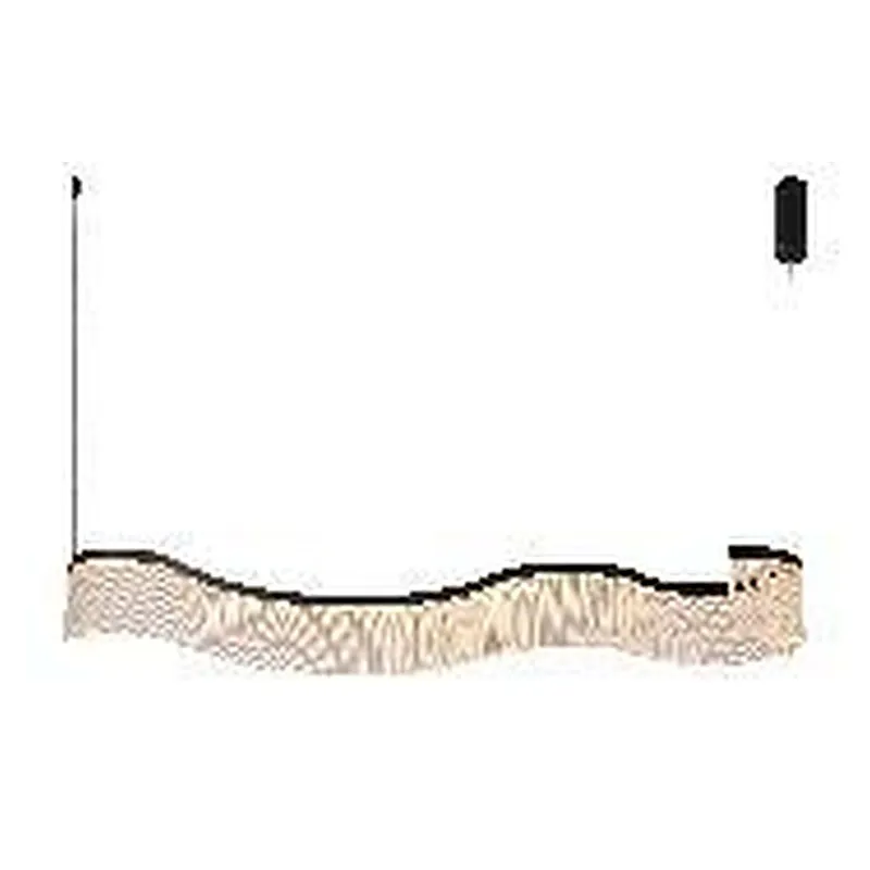 Pendente LED de Metal Preto Fosco e Acrílico 35W 3000K Bivolt 120x14cm - Sindora DCD02976
