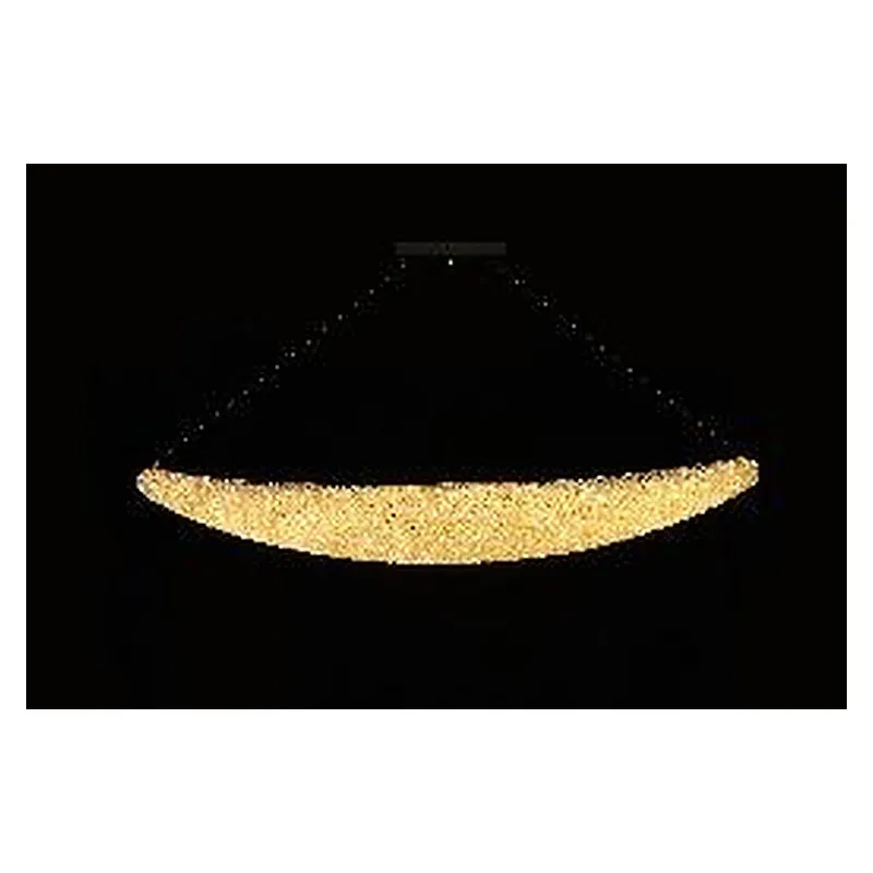 Lustre LED de Cristal e Metal Dourado 97W 3000K Bivolt 160x25x8cm - Sindora DCD04604