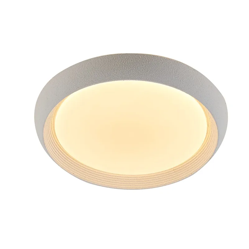 Plafon Ø40CM 28+28W 2800LM 3000K 4500K 6500K BIVOLT METAL BRANCO+ACRILICO Sindora DCX02365