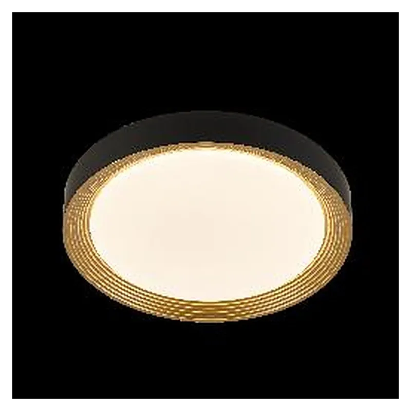 Plafon Ø40CM 28+28W 2800LM 3000K 4500K 6500K BIVOLT METAL PRETO+ACRILICO Sindora DCX02370